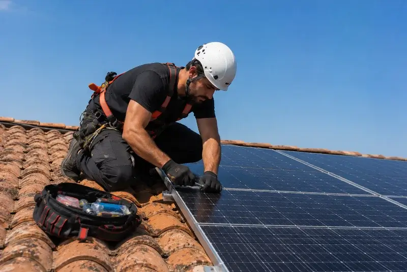 Maintenance et monitoring de panneaux solaires à Sainte-Marie-la-Mer