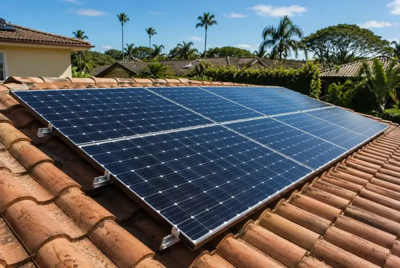 Installation de panneaux solaires à Sainte-Marie-la-Mer